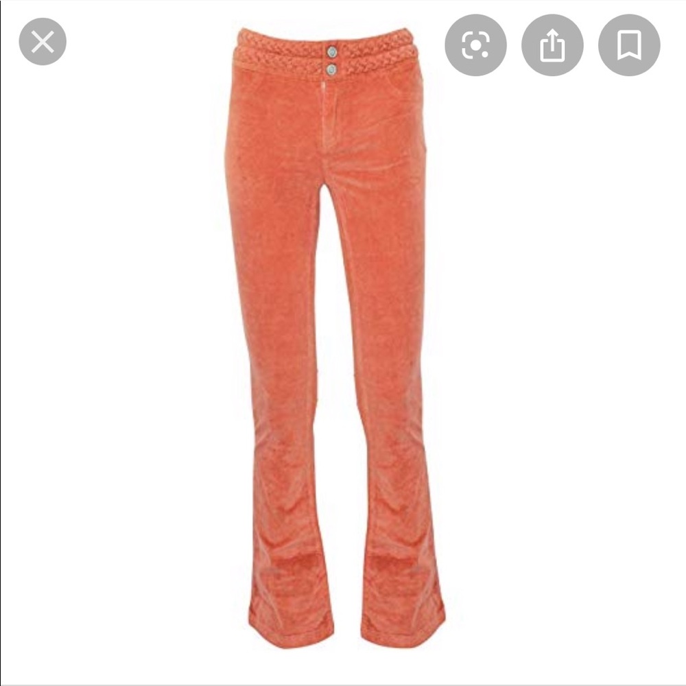 Braided Waist Corduroy Pants